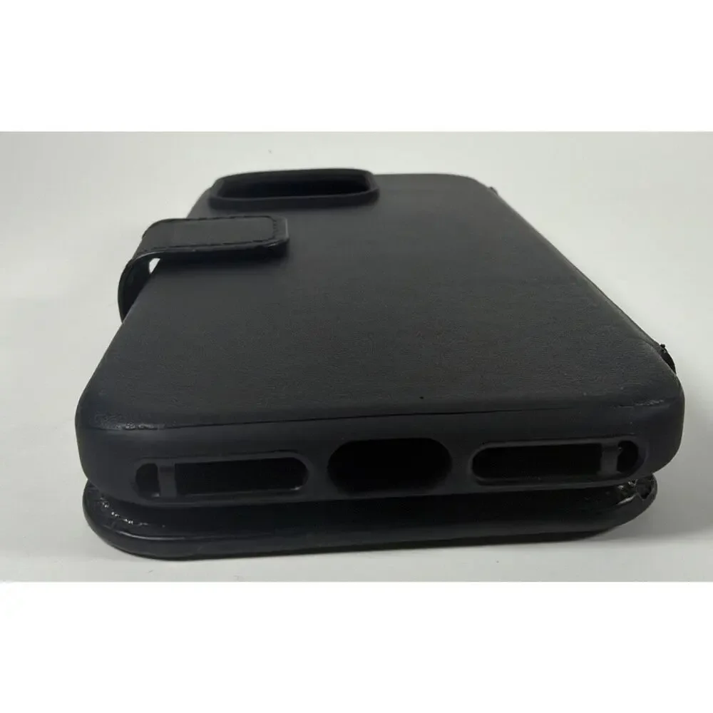 Nomad Modern Black Leather Folio fo r iPhone 14 Pro - Open Box